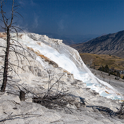 Canary Spring in Mammoth Hot Springs.