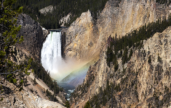 Lower Falls is a plunge type of waterfalls