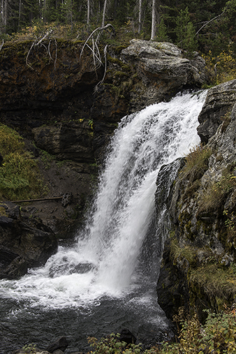 Moose Falls in southern Yellowstone National Park.