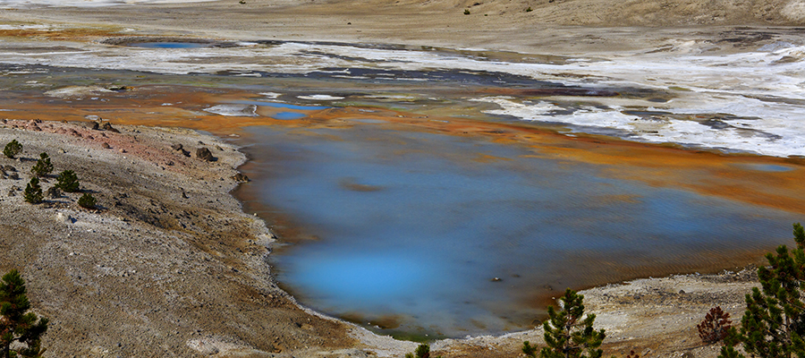 Porcelain Basin Hot Spring in Norris Geyser Basin