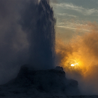 Minute Geyser in Norris Geyser Basin.